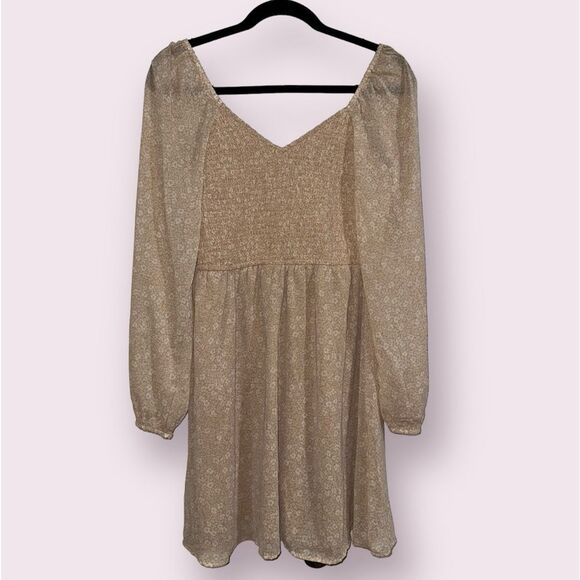 Japna Women’s Smocked Sweetheart Neckline Floral Boho Dress Size‎ S - Picture 1 of 8